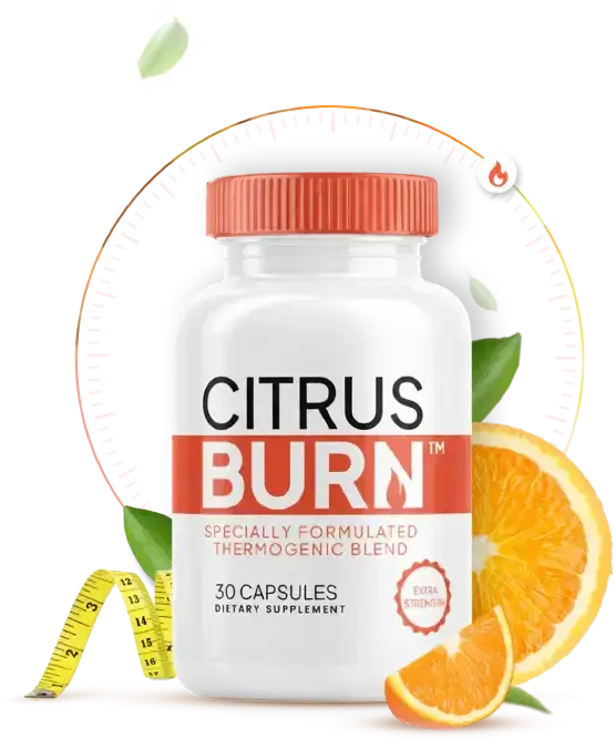 CitrusBurn plant-based metabolism support supplement with citrus fruits, green tea and ginger