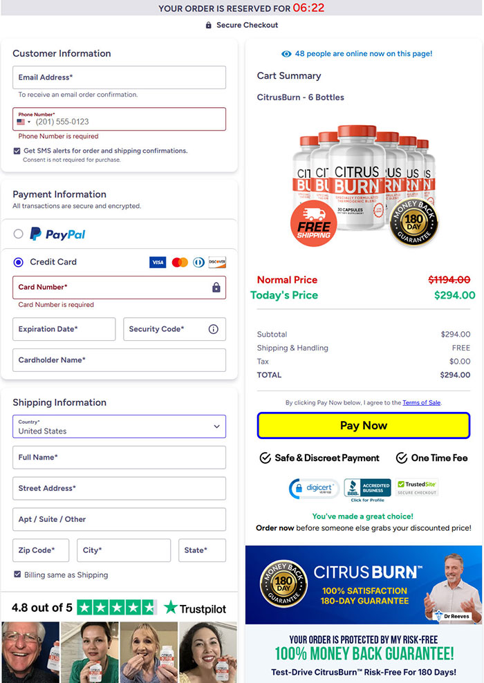 Secure payment methods including Visa, Mastercard, and PayPal